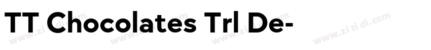 TT Chocolates Trl De字体转换